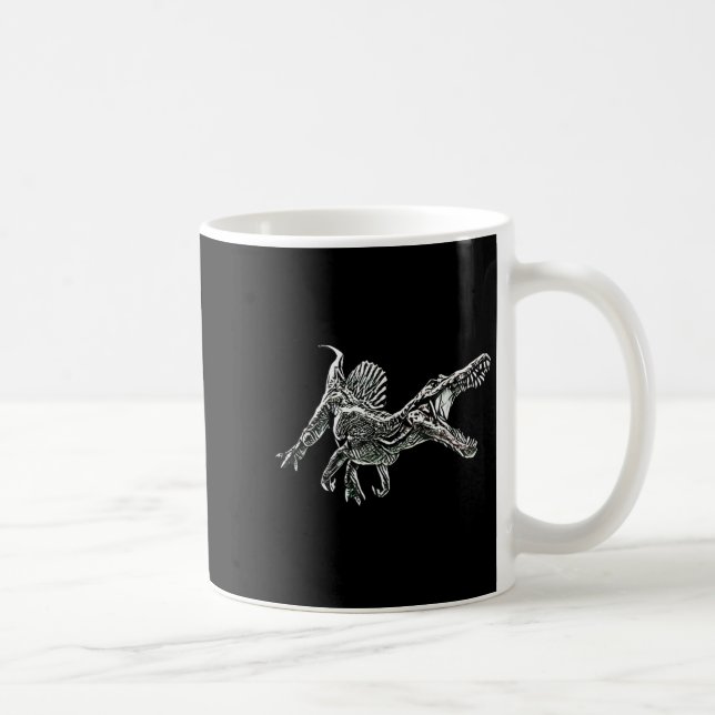 Caneca De Café Snosaurus Motif Dinosaur Prehistoric Predator Dino (Direita)