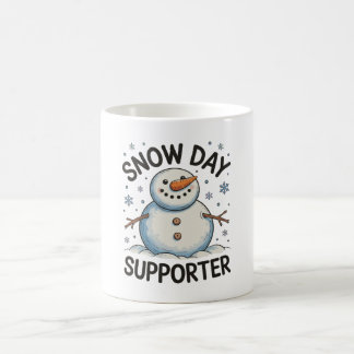 Caneca De Café Snow Day Supporter Snowflake Christmas Winter Xmas