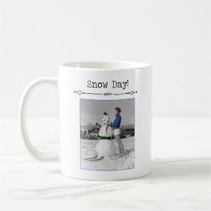 Caneca De Café Snow Day Vintage Mug