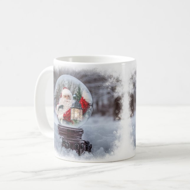 Caneca De Café Snow Globe Template (Frente Esquerda)
