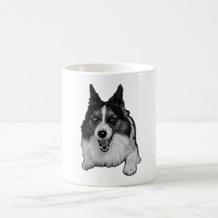 Caneca De Café Snow-Kissed Corgi Hello