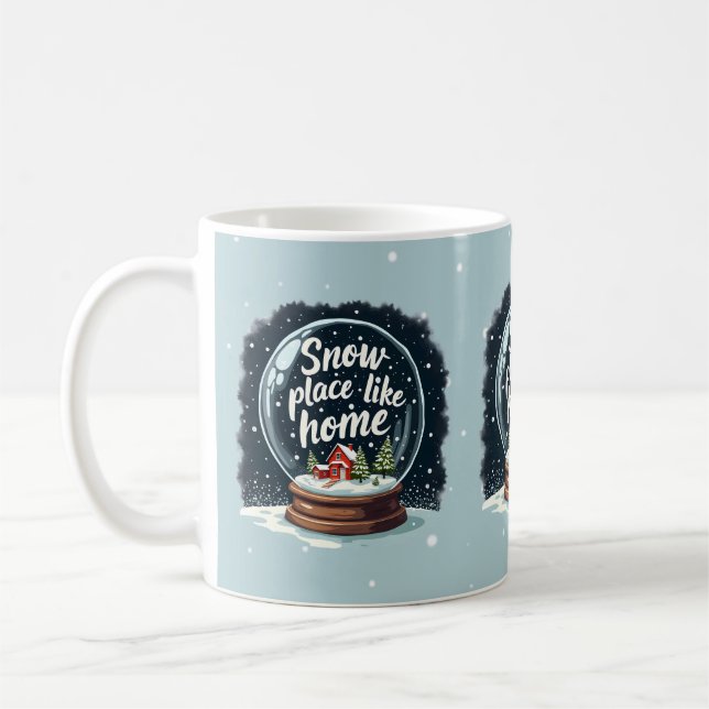 Caneca De Café Snow Place Like Home Holidation Cote (Esquerda)
