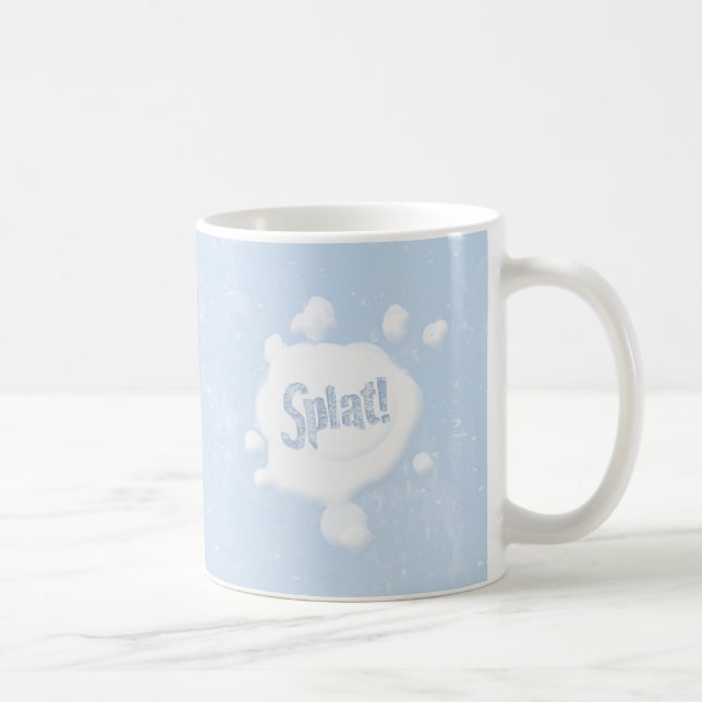 Caneca De Café Snowball Splat! Mug para personalizar (Direita)