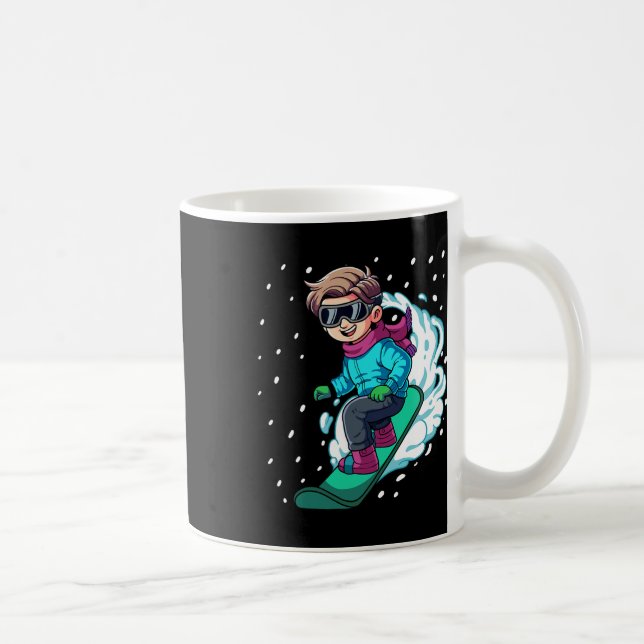 Caneca De Café Snowboard 8 (Direita)