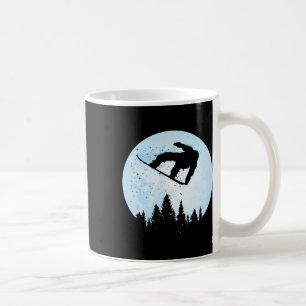 Caneca De Café Snowboard Bigfoot Esqui Engraçado Sasquatch Esquia