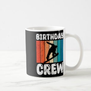 Caneca De Café Snowboard Birthday Crew Snowboarder Kids Amigo
