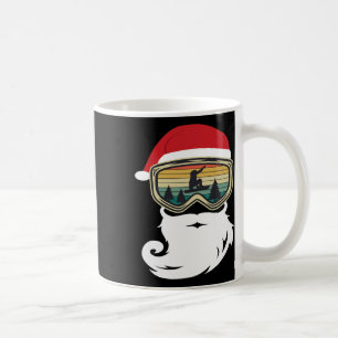Caneca De Café Snowboard Christmas As Santa Claus Snowboarder