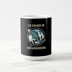 Caneca De Café Snowboard - Eu Preferencialmente Snowboard