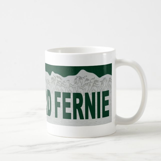 Caneca De Café Snowboard Fernie (Direita)