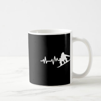 Caneca De Café Snowboard Heartbeat Snowboard