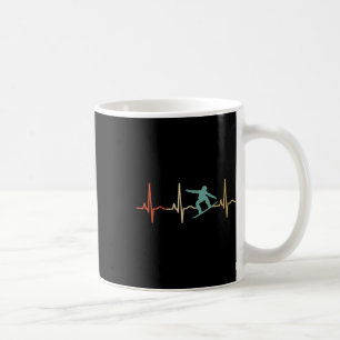 Caneca De Café Snowboard Heartbeat Snowboard Engraçado Snowboardi