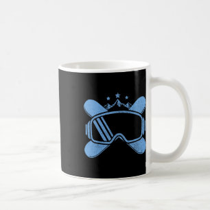 Caneca De Café Snowboard - Montanhas Vintage - Goggles Snowboard