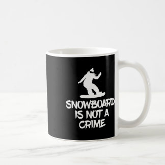 Caneca De Café Snowboard Não É Um Criminoso Ativista W