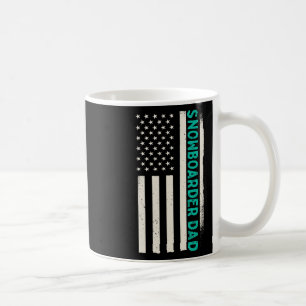 Caneca De Café Snowboard Patriótico Snowboard Winter Snowboarde
