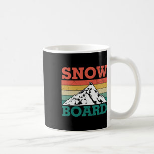 Caneca De Café Snowboard Retro Esqui de Neve Férias Esqui Snowb
