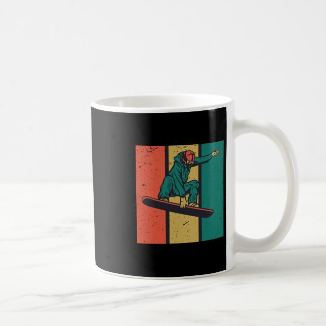 Caneca De Café Snowboard Roupa Snowboard Para Esporte De Inverno  (Direita)