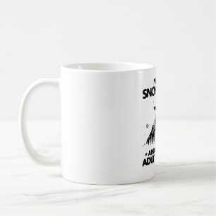 Caneca De Café Snowboard Sayings  Presentes de Montanhas Snowboar