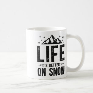 Caneca De Café Snowboard Snowboard Mountain Ski Esqui