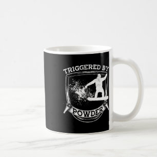 Caneca De Café Snowboard Snowboard Vintage Acionada Por Pó