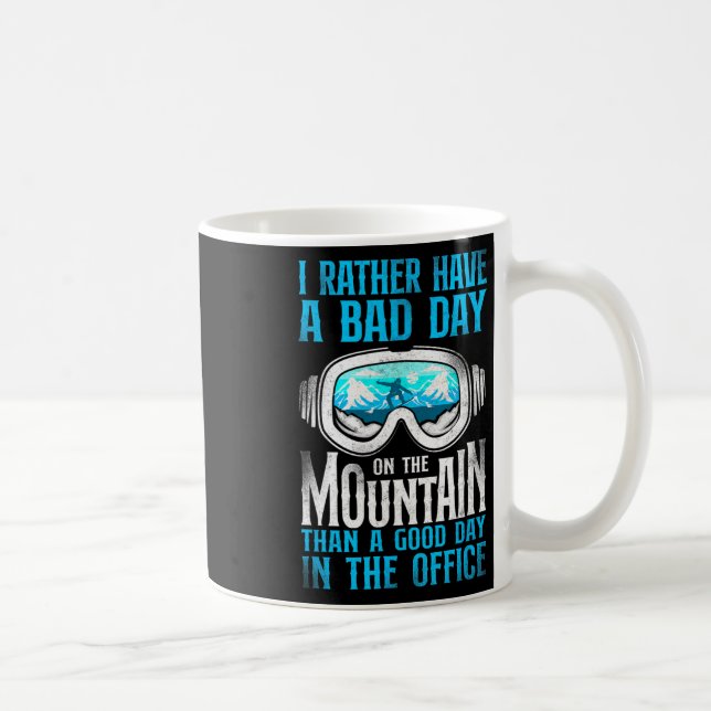 Caneca De Café Snowboard Snowboard Vintage Goggles Mountain (Direita)