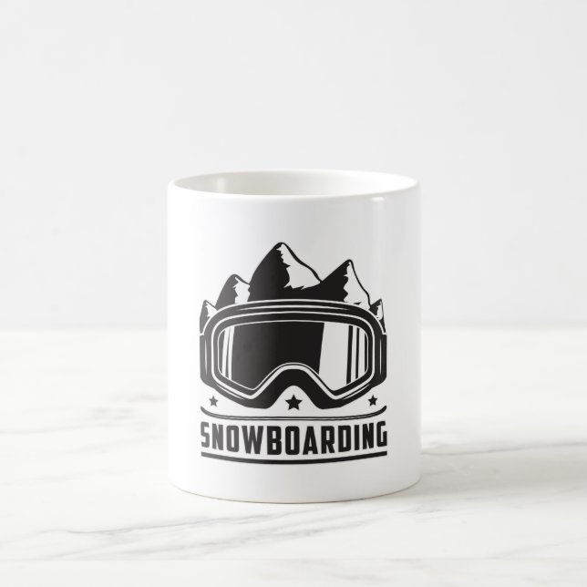 Caneca De Café Snowboard Snowboarder Snowboard Snowboard Snowboar (Centro)