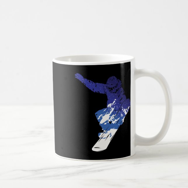 Caneca De Café Snowboard Snowboarder Snowboard Winter Sports S (Direita)