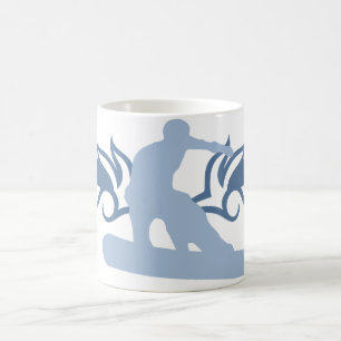 Caneca De Café snowboard tribal