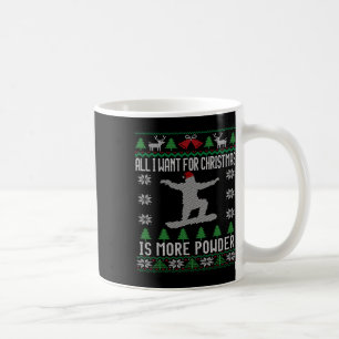 Caneca De Café Snowboard Ugly Christmas Snowboard Gift Snowboa