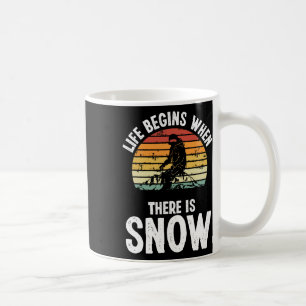 Caneca De Café Snowboard Vintage Snow Ski Slope Retro Snowboar