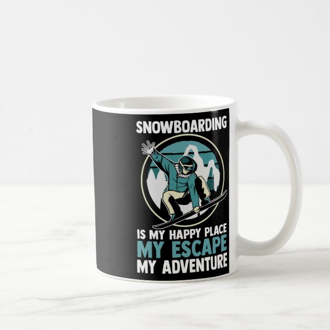 Caneca De Café Snowboarder 2 (Direita)