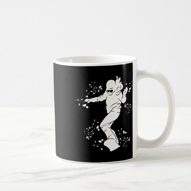 Caneca De Café Snowboarder Colorful Snowboard 23 (Direita)