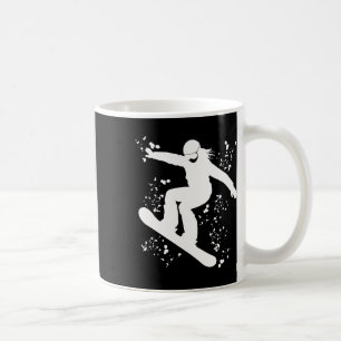 Caneca De Café Snowboarder Colorful Snowboard 45
