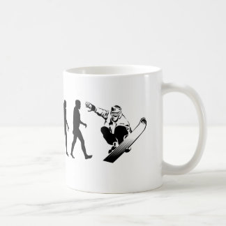 Caneca De Café Snowboarder da evolução