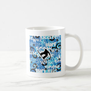 Caneca De Café Snowboarder - ido embarcar a engrenagem