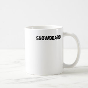 Caneca De Café Snowboarder Snowboard Winter Sports - Ekg Heartbea
