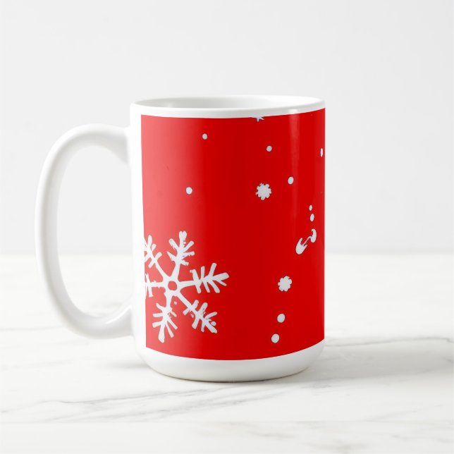 Caneca De Café snowflake design (Esquerda)
