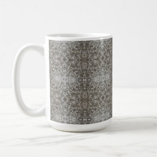 Caneca De Café Snowflake Lace Tree Bark Patterned