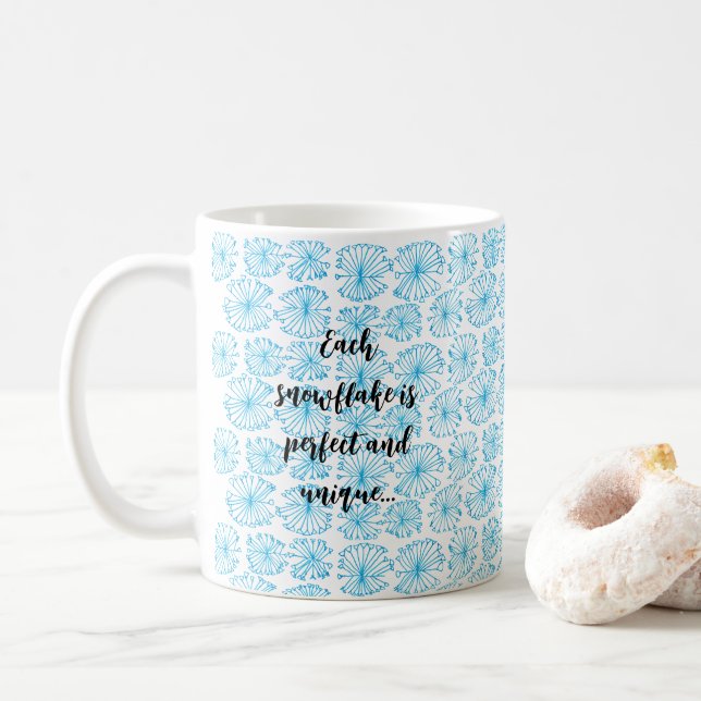 Caneca De Café Snowflake Mug (Com Donut)