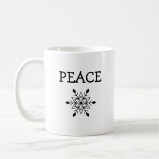 Caneca De Café Snowflake Peace Mug