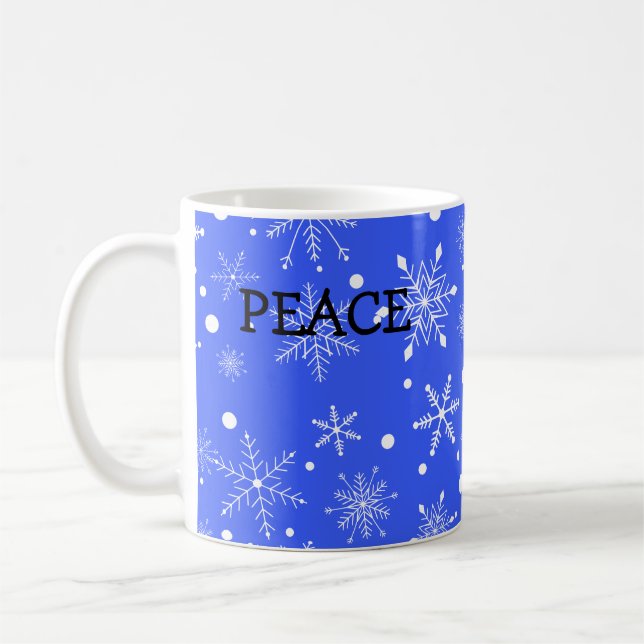 Caneca De Café Snowflake Peace Mug (Esquerda)