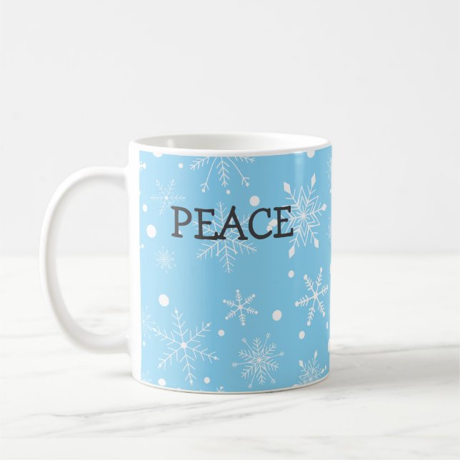 Caneca De Café Snowflake Peace Mug (Esquerda)