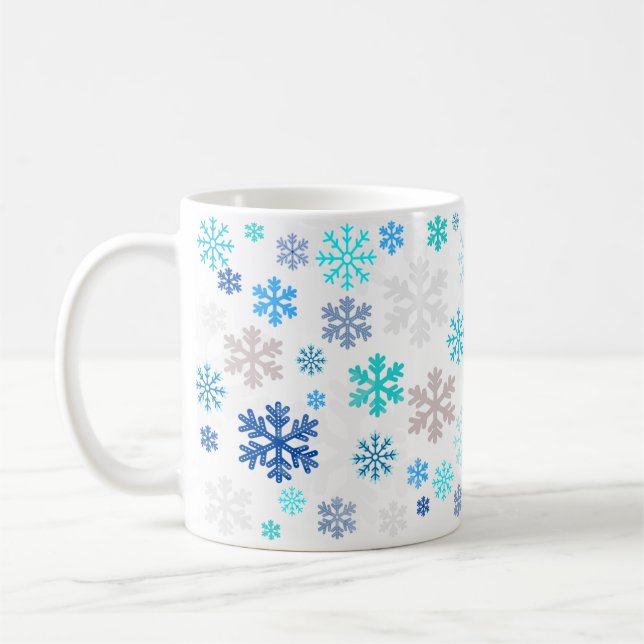 Caneca De Café Snowflakes (Esquerda)