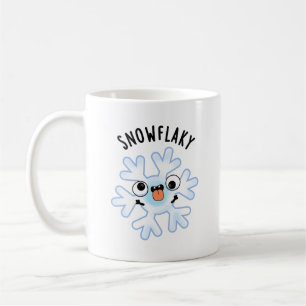 Caneca De Café Snowflaky Funny Snow Flake Pun