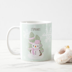 Caneca De Café Snowman Christmas