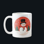 Caneca De Café Snowman Christmas Mug | Café de Natal | Winte<br><div class="desc">Celebrar a magia da época de férias com este charmoso design de Snowman Christmas Mug. Perfeito para beber suas bebidas quentes favoritas como café, chá ou cacau quente, esta caneca com tema de inverno traz alegria festiva para sua casa. Sua ilustração adorável de boneco de neve e sotaques de feriado...</div>
