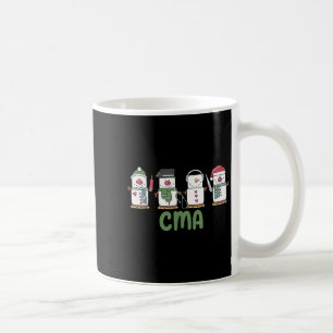 Caneca De Café Snowman Cma Enfermeira Medicina Certificada de Nat