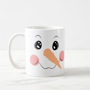 Caneca De Café Snowman Face Large Coffee Mug