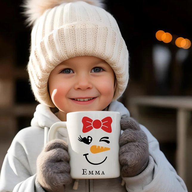 Caneca De Café Snowman Face Mug (Criador carregado)