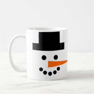 Caneca De Café Snowman Face Winter Holiday