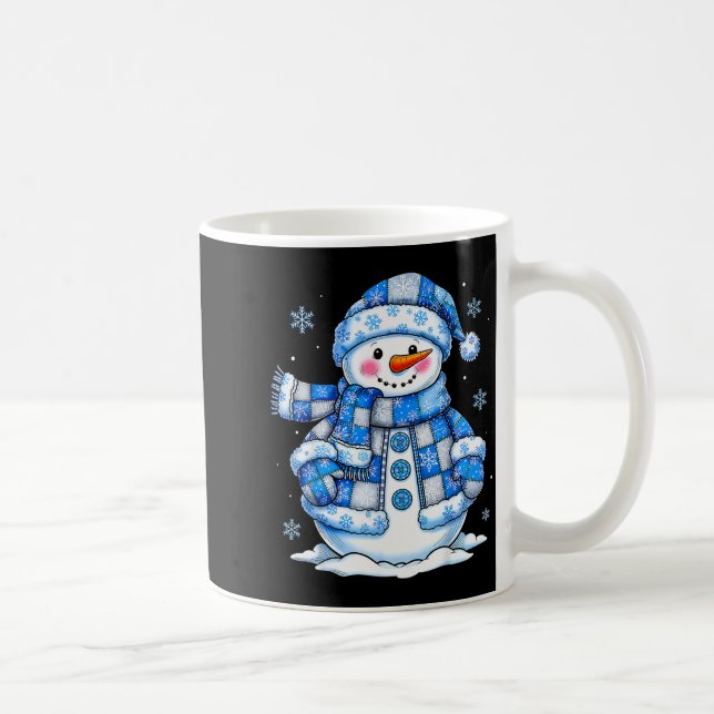 Caneca De Café Snowman For Women Men Kids Grandkids Christmas  (Direita)